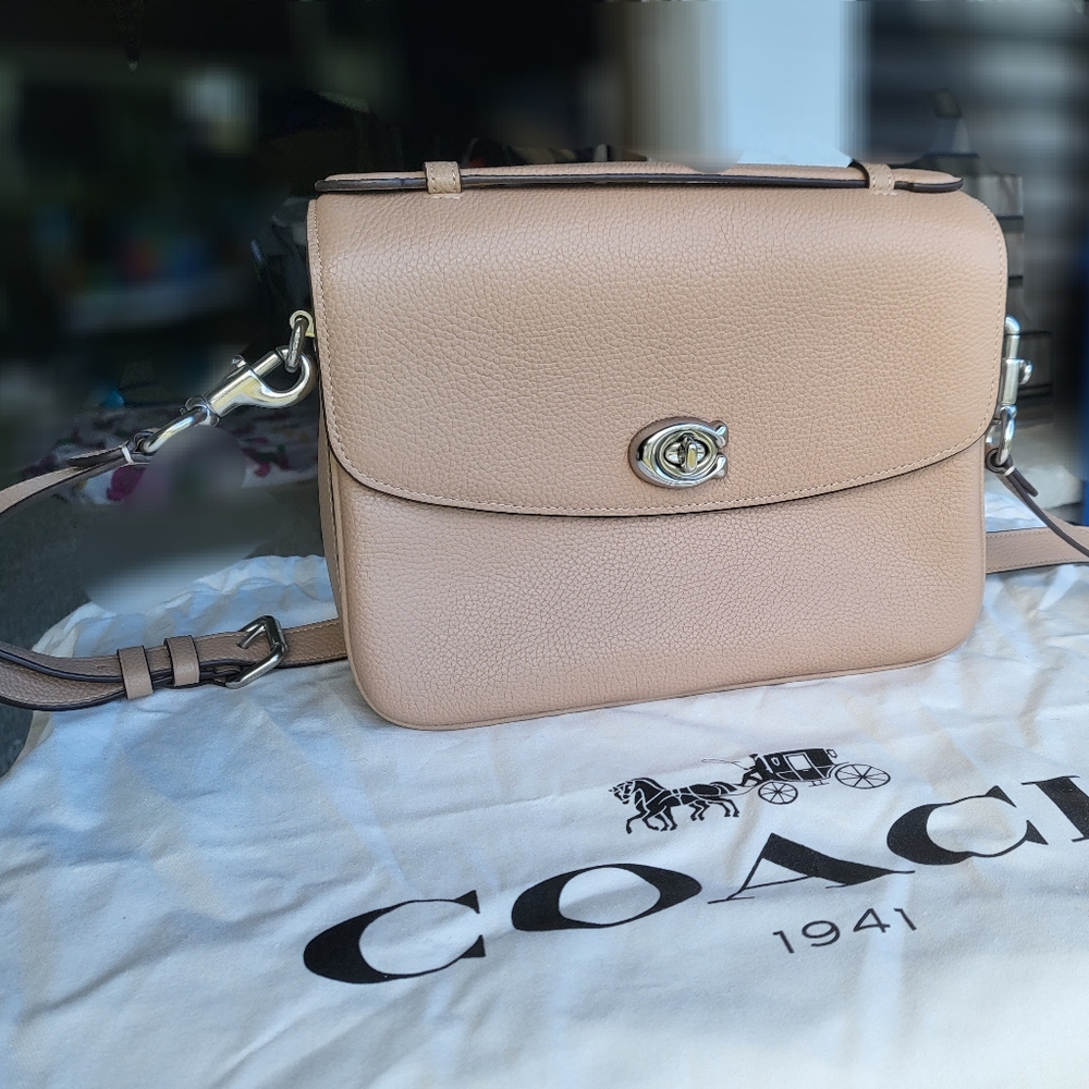 Coach Cassie Taupe Crossbody  Bag